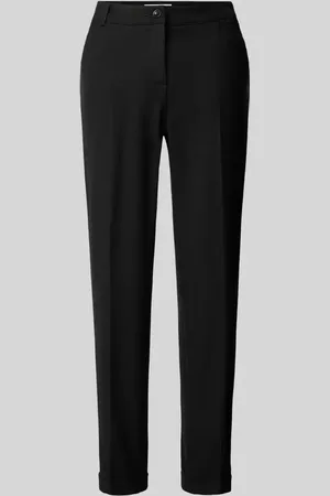 raffaello rossi Spodnie materiałowe o kroju tapered fit w kant model ‘UTE’