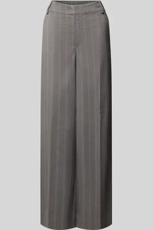 My Essential Wardrobe Spodnie materiałowe z szeroką nogawką i szlufkami na pasek model ‘Tito’