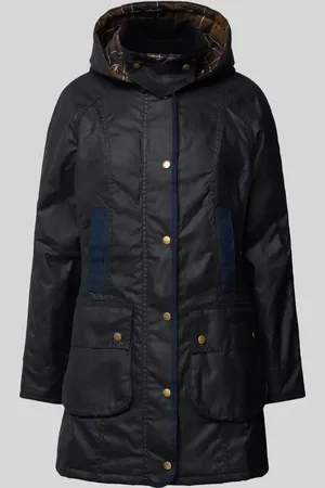 Barbour Kurtka z kapturem i kieszeniami z patką model ‘BOWER WAX’