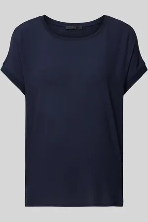 Oui T-shirt z wiskozy z bocznymi rozcięciami model ‘AYANO’
