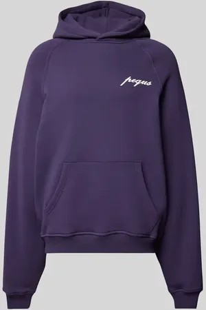 PEQUS Bluza z kapturem z nadrukiem z logo