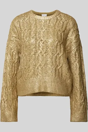 Jake*s Sweter z dzianiny z wzorem warkocza