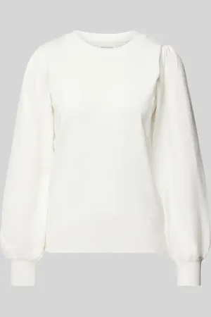 MSCH Sweter z dzianiny z bufiastymi rękawami model ‘Tamana Rachelle’