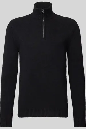 Cinque Sweter z dzianiny z kołnierzem model ‘CILUCA’