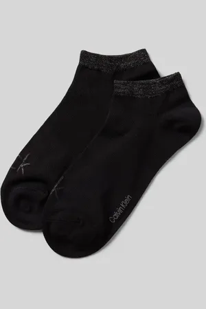 Calvin Klein Krótkie skarpety z detalem z logo w zestawie 2 szt.