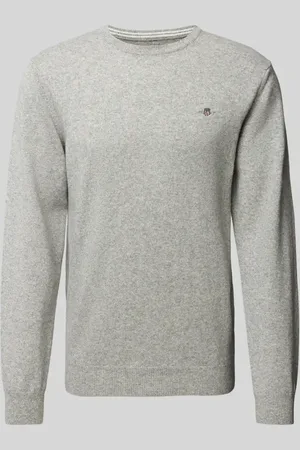 GANT Sweter z dzianiny z wełny z okrągłym dekoltem