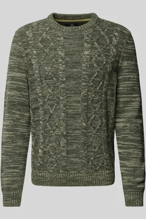 Lerros Sweter z dzianiny z prążkowanymi wykończeniami