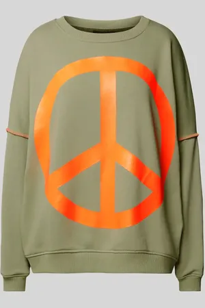miss goodlife Bluza z prążkowanymi wykończeniami model ‘Peace’