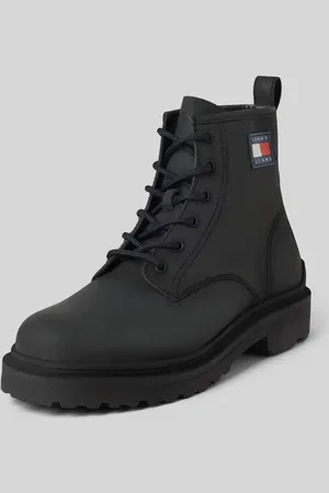 Tommy Hilfiger Buty sznurowane ze skóry z naszywką z logo model ‘LACE UP’