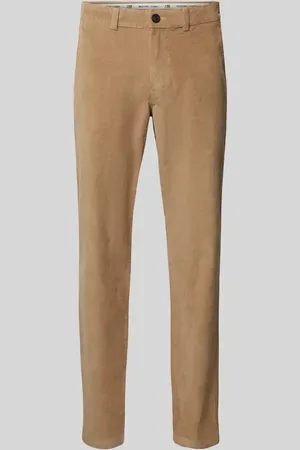 SELECTED Spodnie o kroju straight fit ze sztruksu model ‘MILES’