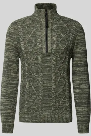 Lerros Sweter z dzianiny z prążkowanymi wykończeniami