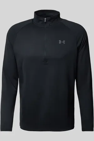 Under Armour Bluzka z wiskozy z długim rękawem i zapinanym kołnierzem