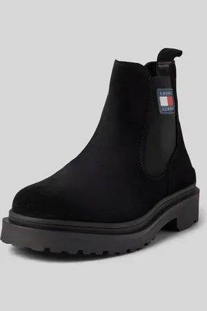 Tommy Hilfiger Buty chelsea ze skóry z naszywką z logo