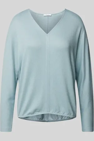 Opus Sweter z dzianiny ze szwem działowym model ‘Silomon’