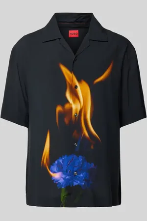 HUGO BOSS Koszula casualowa o kroju regular fit z kołnierzykiem model ‘Espino’
