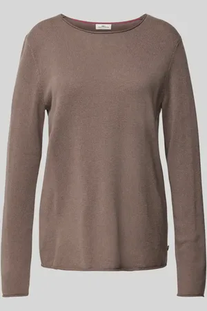 Fynch-Hatton Sweter z mieszanki wełny z detalem z logo