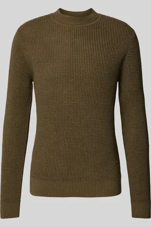 JACK & JONES Sweter z dzianiny z prążkowanymi wykończeniami model ‘VIGGO’