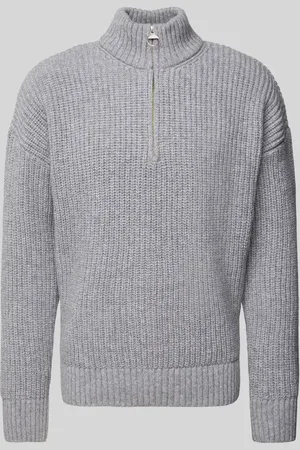 Armedangels Sweter wełniany z zapinanym kołnierzem model ‘ELIJAA’