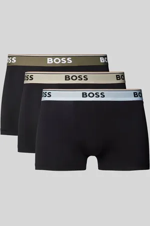 HUGO BOSS Obcisłe bokserki z elastycznym paskiem z logo w zestawie 3 szt.