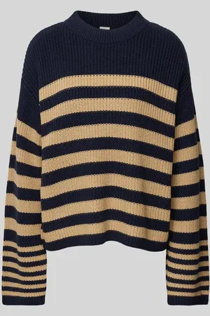 Y.A.S Sweter z dzianiny z okrągłym dekoltem model ‘RIGA’