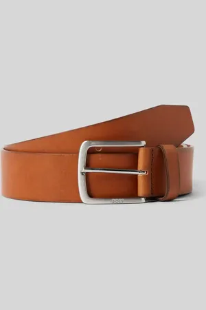 HUGO BOSS Pasek skórzany ze sprzączką model ‘JOR’