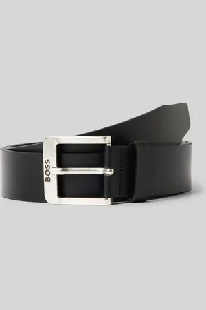 HUGO BOSS Pasek ze skóry bawolej ze sprzączką model ‘Jemio’