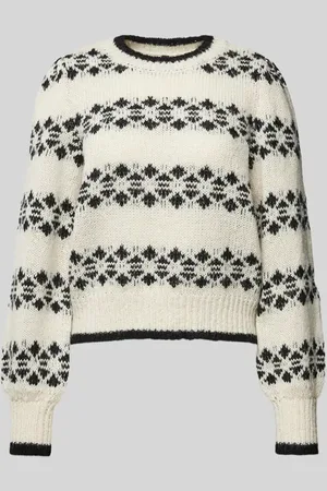 Pieces® Sweter z dzianiny o kroju regular fit z bawełny model ‘RADINE’