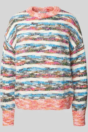 Jake*s Sweter z dzianiny z prążkowanymi wykończeniami
