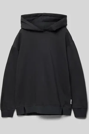 TOM TAILOR Bluza o kroju oversized z bawełny z kapturem i nadrukiem z tyłu