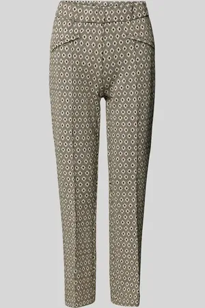 Toni Spodnie capri o kroju slim fit z przeszytym kantem model ‘JENNY’