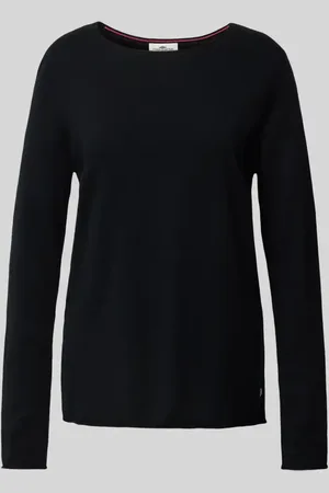 Fynch-Hatton Sweter z mieszanki wełny z detalem z logo