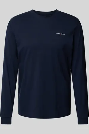 Tommy Hilfiger Bluzka z długim rękawem o kroju slim fit z nadrukiem z logo