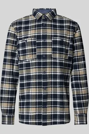 TOM TAILOR Koszula flanelowa o kroju regular fit z czystej bawełny ze wzorem w kratkę