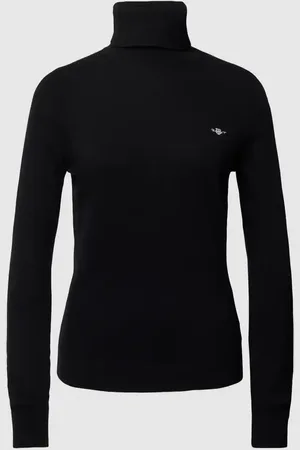 GANT Golf z mieszanki lnu z wyhaftowanym logo