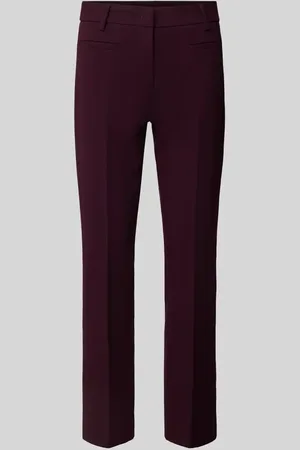 Mac Spodnie materiałowe o kroju slim fit z kieszeniami z wypustką model ‘Annalena’