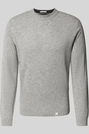 Colours & Sons Sweter z dzianiny z detalami z logo