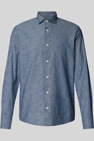 Marc O’ Polo Koszula casualowa o kroju shaped fit z czystej bawełny z wyhaftowanym logo