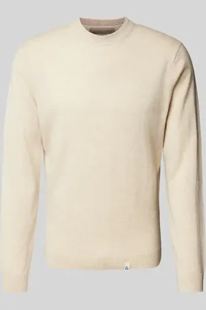 Colours & Sons Sweter z dzianiny z detalami z logo