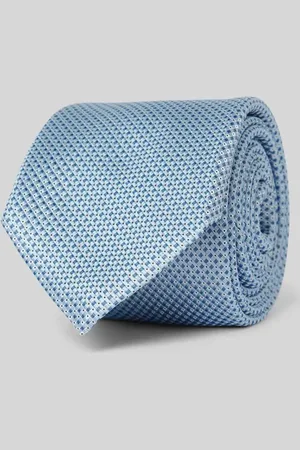 HUGO BOSS Krawat jedwabny z detalem z logo