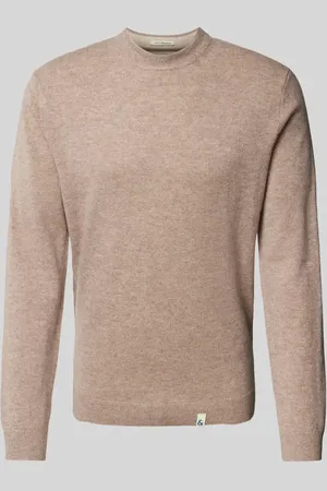 Colours & Sons Sweter z dzianiny z detalami z logo