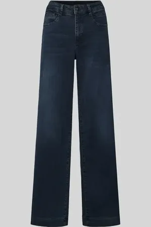 Mac Jeansy z szerokimi nogawkami i 5 kieszeniami