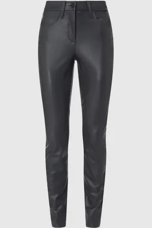 Cambio Legginsy z imitacji skóry model ‘RAY 5 POCKET’