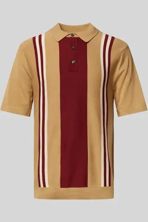 SELECTED Koszulka polo o kroju regular fit z krótką listwą guzikową model ‘MATTIS’