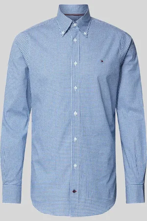 Tommy Hilfiger Koszula biznesowa o kroju slim fit z listwą guzikową