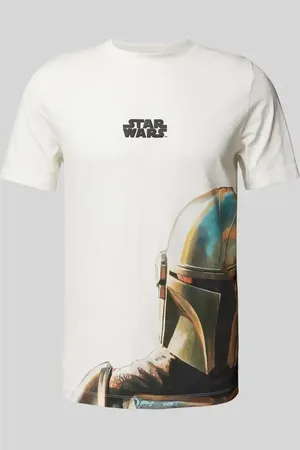 QS by s.Oliver T-shirt o kroju regular fit z bawełny z nadrukiem Starwars®