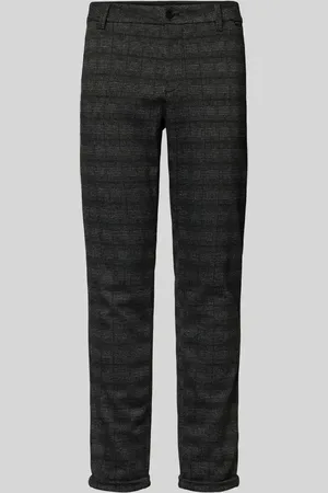 TOM TAILOR Chinosy o kroju slim fit z dżerseju z przeszytym, podwiniętym zakończeniem nogawki