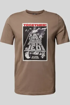 QS by s.Oliver T-shirt o kroju regular fit z bawełny z nadrukiem Starwars®