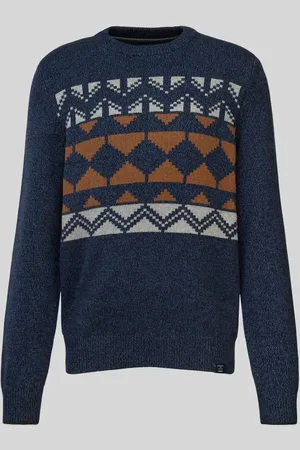 Lerros Sweter z dzianiny z okrągłym dekoltem