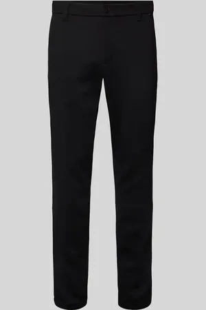TOM TAILOR Chinosy o kroju slim fit z dżerseju z przeszytym, podwiniętym zakończeniem nogawki
