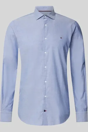 Tommy Hilfiger Koszula biznesowa o kroju slim fit z listwą guzikową